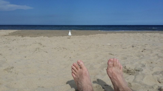 Dave on a beach